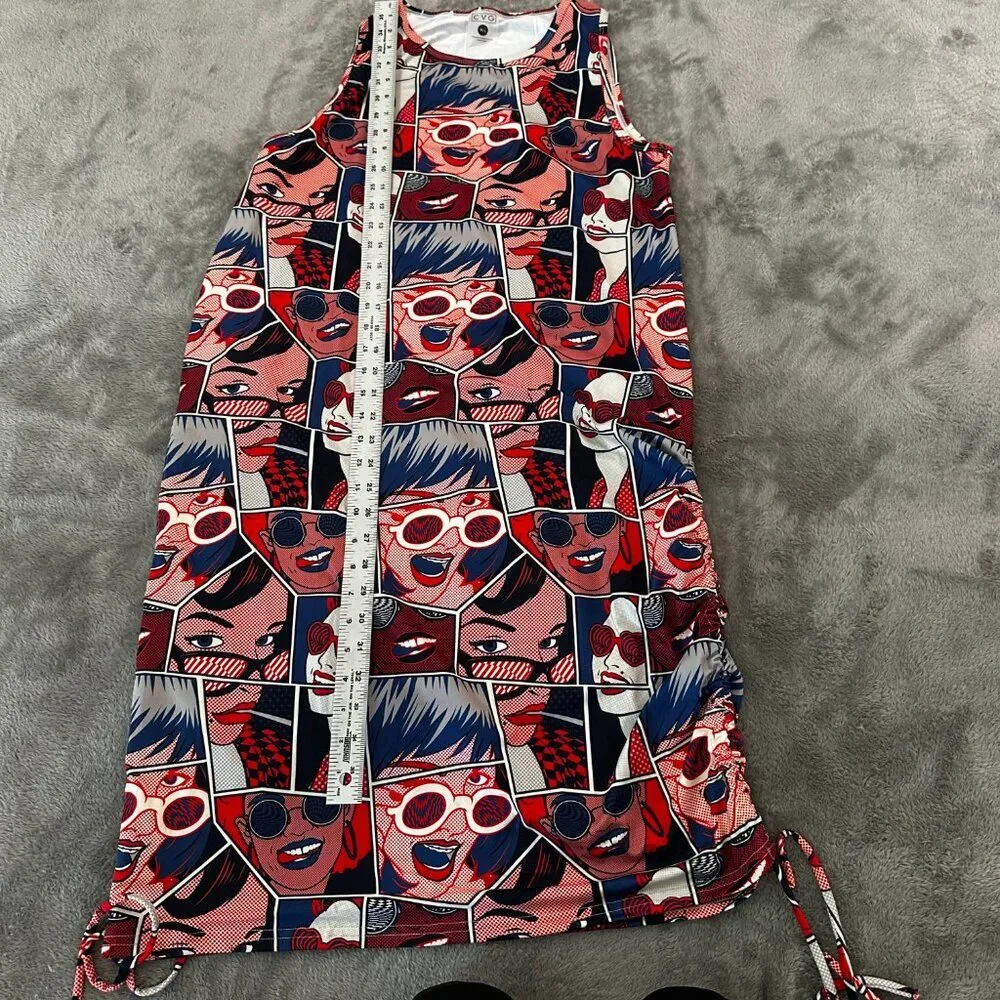 CVG Constantly Varied Gear Tank Dress Multi-Way Medium/Large Pop Art - Picture 6 of 7